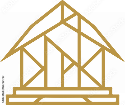 Roof Truss Construction Design.
