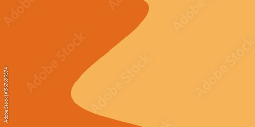 Abstract orange liquid wave background. Simple illustration vector background featuring smooth orange liquid waves and organic shapes for modern minimalist banner or poster design projects.