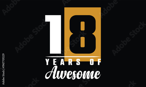 18 years of awesome t shirt design
