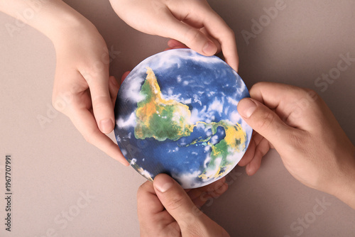 Female hands with paper pla...