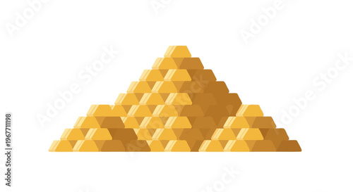 Heap of golden coins illustration. Vector Illustrations. EPS Editable