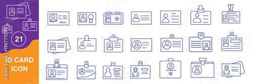 Identification card badge profile id member security access personal data login