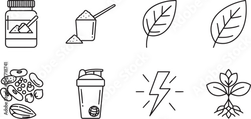 Vegan protein powder natural plant based nutrition for health fitness boost