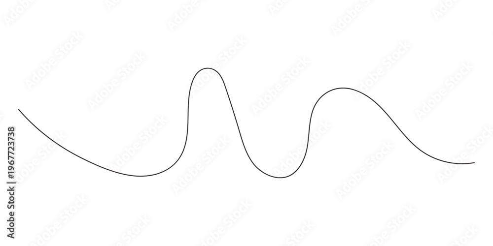 Fototapeta premium Abstract Black Wave Line Background