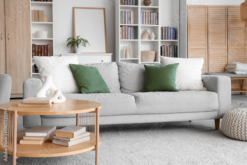 Bookcase, coffee table and ...