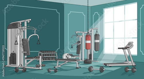 Home Gym Equipment for Fitness and Exercise.