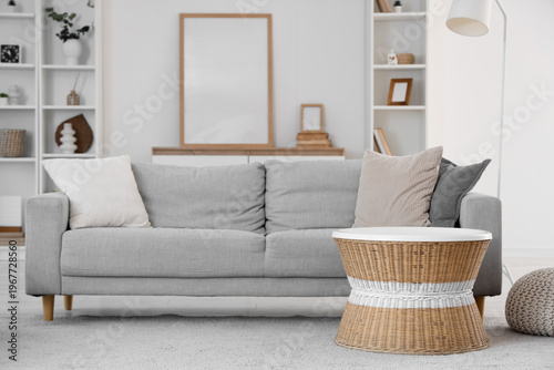 Interior of light living ro...