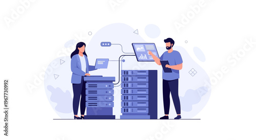 IT professionals managing servers, data center, technology, and analytics