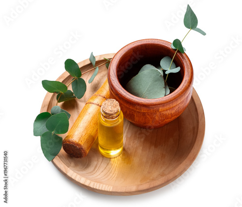 Wooden mortar and pestle wi...