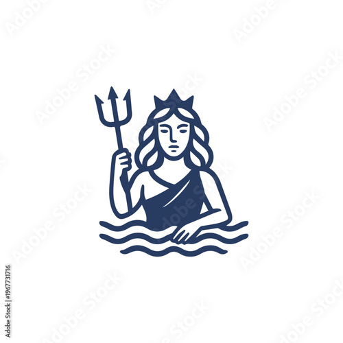 Goddess of Sea Logo