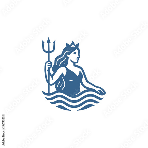 Goddess of Sea Logo