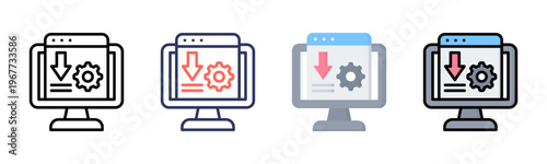 Landing Page icon sheet multiple style collection