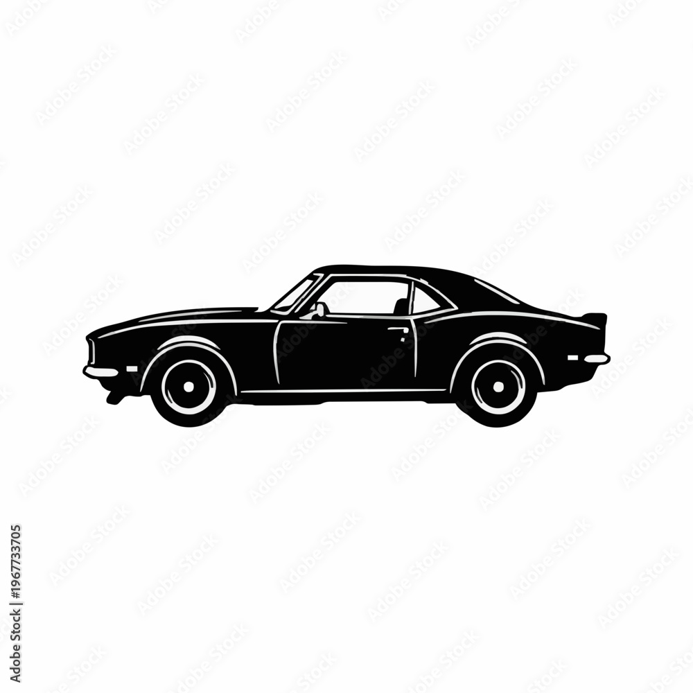 Fototapeta premium vintage car isolated on white