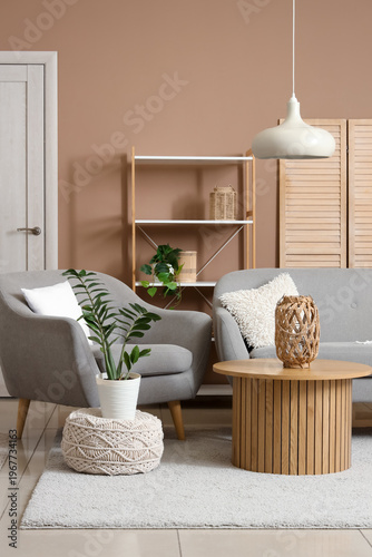 Interior of stylish living ...