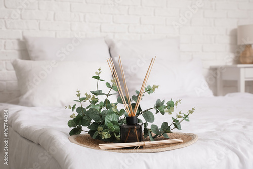 Reed diffuser with sticks a...
