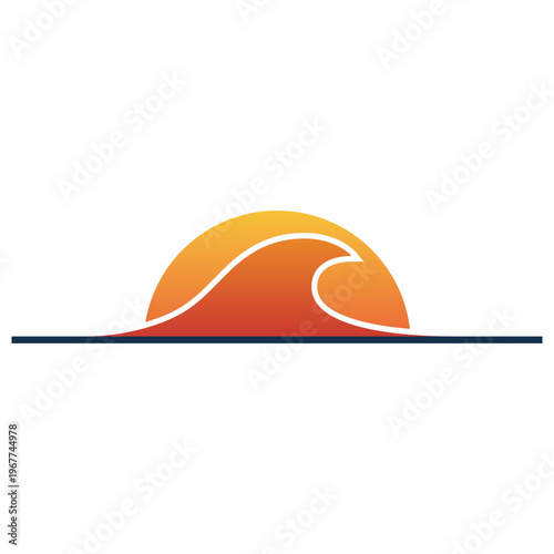 Illustration of ocean waves.