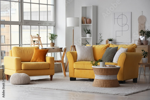 Comfortable sofa, armchair ...