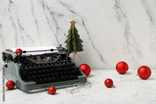 Vintage typewriter with Chr...