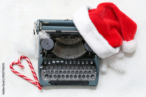 Vintage typewriter with Chr...