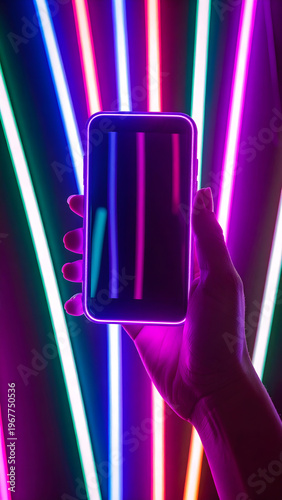 yberpunk Vibes Through a Glass Screen