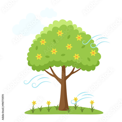 Spring Tree Illustration