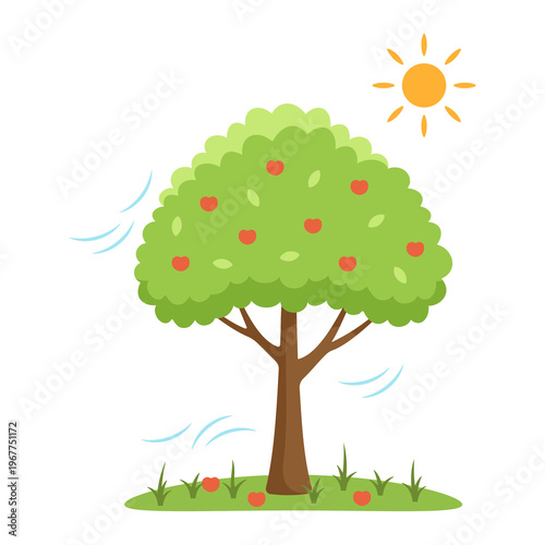 Summer Tree Illustration