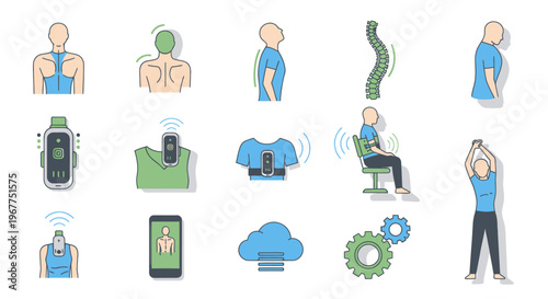 Posture Correction Technology: Wearable Devices, App, and Exercises