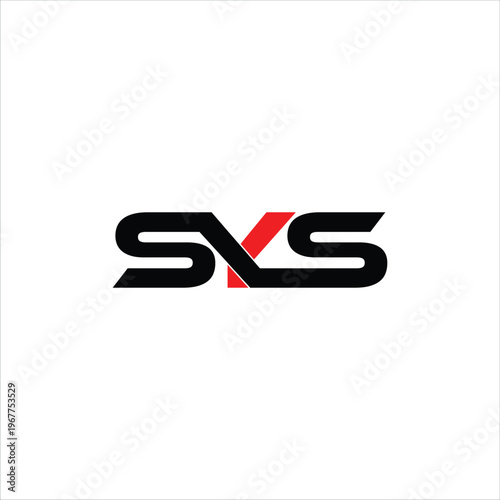 SYS Logo Minimalist Black and Red Design on White Background