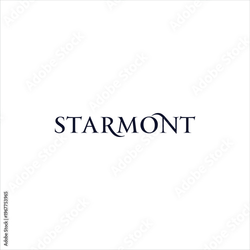 Minimalist Luxury Logo Design Featuring “Starmont” Typography on Clean Background