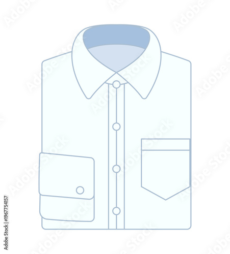 ワイシャツ シンプルな男性ファッションアイコン ベクター