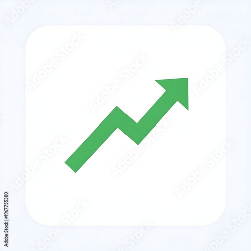  Upward Zigzag Arrow Symbolizing Growth