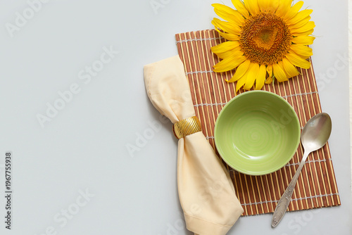 Beautiful table setting wit...