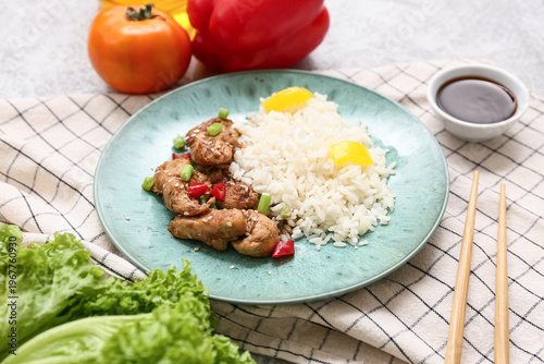 Tasty sweet and sour chicke...