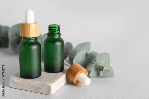 Bottles of eucalyptus essen...