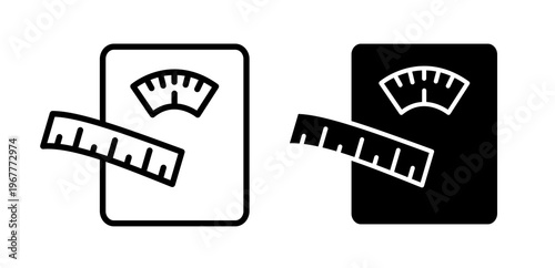 Dieting icons collection