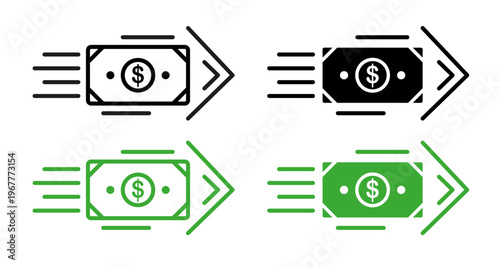 Fast pay icons collection