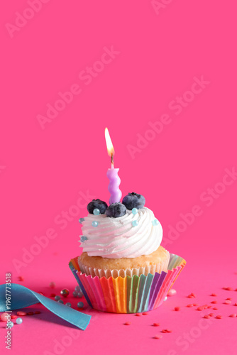Delicious birthday cupcake ...