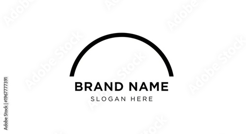 Simple modern logo design with brand name and slogan.