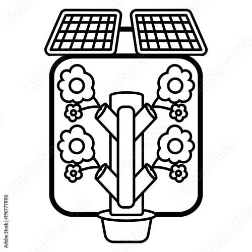 Hydrophonic Solar Powered System