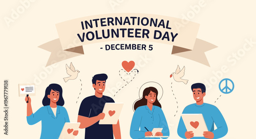 International Volunteer Day December 5 - People Helping Together