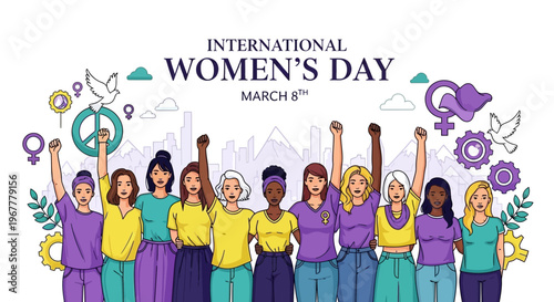 International Women's Day Celebration: Diverse Women Empowered, United, March 8th