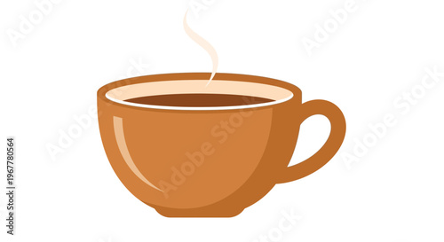 Steaming Hot Coffee Cup