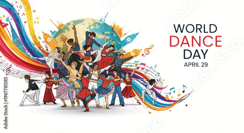 World Dance Day Celebration - Diverse People Dancing Around the Globe