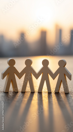 Hand in Hand Silhouette: Fo...