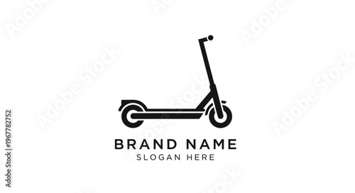 Sleek Electric Scooter Logo Design for Modern Urban Mobility Solutions.