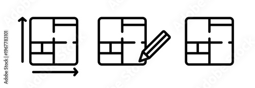 House plan icons collection