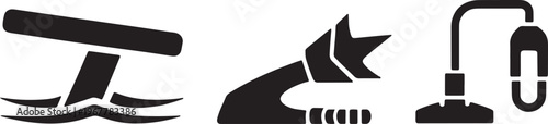 Industrial Robotic Arm and Manufacturing Automation Icon Set for Engineering and Factory Design