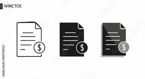 Simple Payment Document Icon