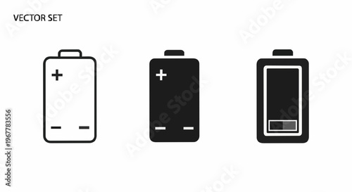 Simple Battery Power Icons