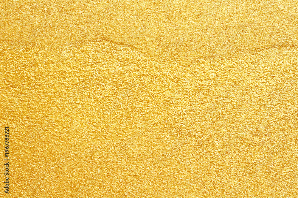Fototapeta premium Gold cement wall bright background